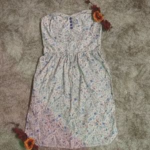 Strapless summer dress